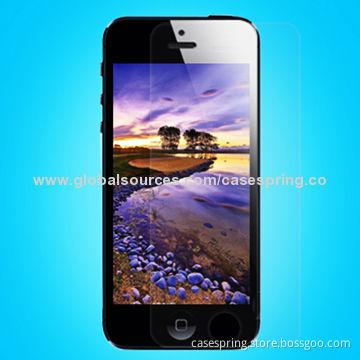 Tempered-glass Screen Protectors for iPhone 5, Bubble-free, Easy to Install